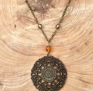 Express Brass Mandela Necklace